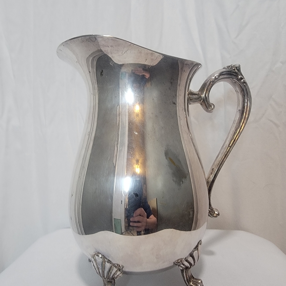 Classic Silver-Color Decorative Pitcher - Unbranded
